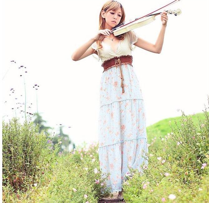 Japanese Style Maxi Dress 